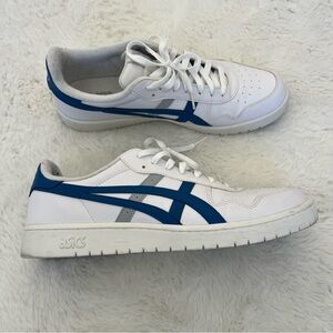 ASICS Japan S Low Top Sneakers White with Blue Stripes